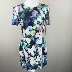 French Connection Eleanor Dreda Floral Printed Short Sleeve Dress Women's Size 6